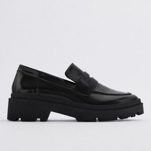 ZARA WOMEN SIZE 11 PLATFORM LOAFERS